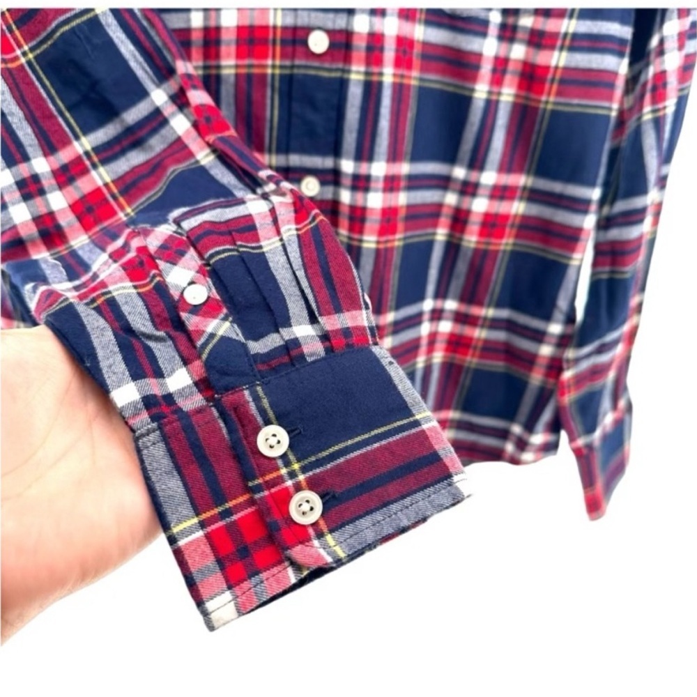 J.Crew | Women's Red & Blue Plaid‎ Flannel Shirt BC857 Size XL - Picture 8 of 12